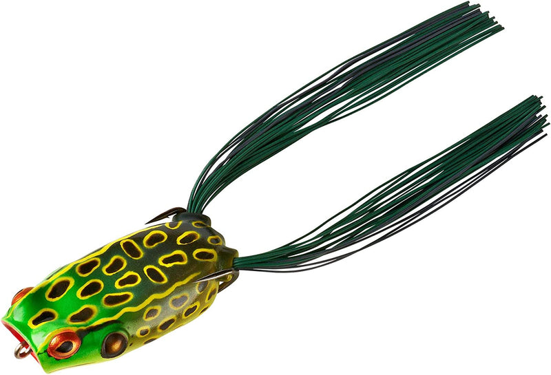 BOOYAH Poppin' Pad Crasher Topwater Bass Fishing Hollow Body Frog Lure with Weedless Hooks Sporting Goods > Outdoor Recreation > Fishing > Fishing Tackle > Fishing Baits & Lures Pradco Outdoor Brands Bullfrog  