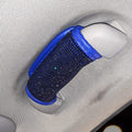 SPANICE 4Pcs Bling Bling Auto Safety Door Handle Cover, Luster Crystal Car Protective Handle Cover Diamond Car Decor Accessories for Women (Blue-4Pcs) Sporting Goods > Outdoor Recreation > Winter Sports & Activities SPANICE Blue-4Pcs  