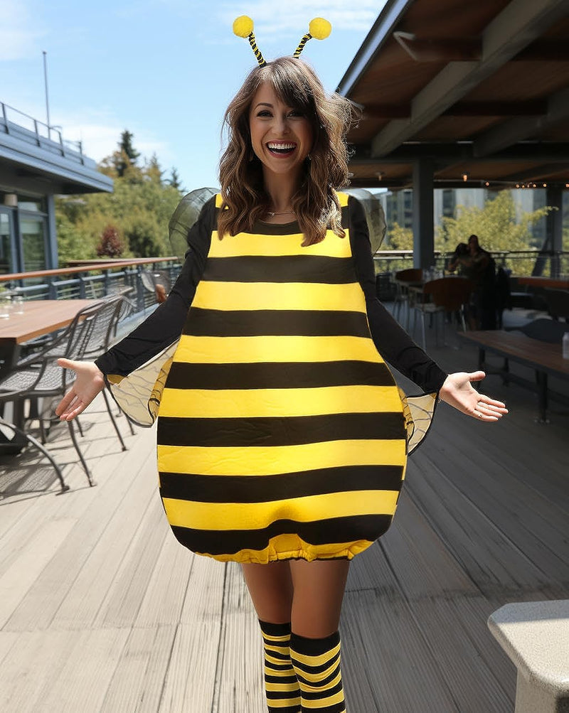 HOMELEX Bumble Bee Costume for Women Funny Animal Halloween Adult Costumes  HOMELEX   