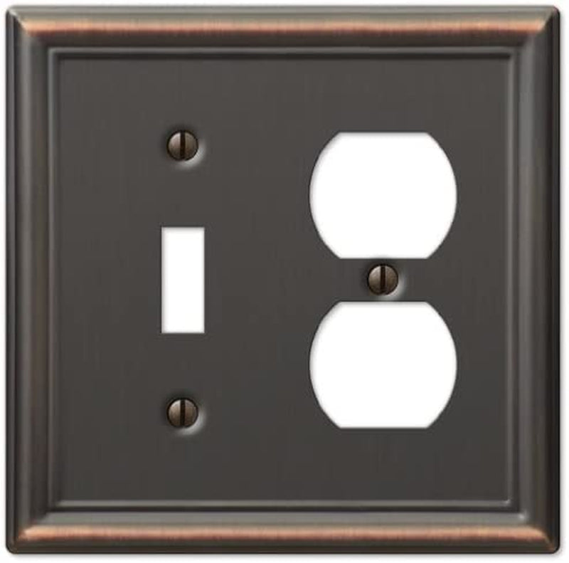 Amerelle 149DDB Chelsea Wallplate, 1 Duplex, Aged Bronze Sporting Goods > Outdoor Recreation > Fishing > Fishing Rods Amertac Aged Bronze 1 Toggle / 1 Duplex 