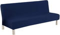 Cornasee Stretch Sofa Bed Cover Futon Slipcover,Full Folding Armless Sofa Covers Furniture Protector,Easily Removable and Machine Washable (D) Home & Garden > Decor > Chair & Sofa Cushions Cornasee Navy  