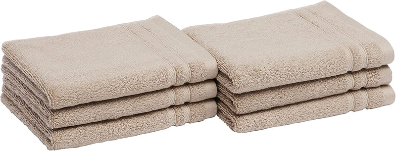 Cotton Bath Towels, Made with 30% Recycled Cotton Content - 2-Pack, White Home & Garden > Linens & Bedding > Towels KOL DEALS Taupe Hand Towels 