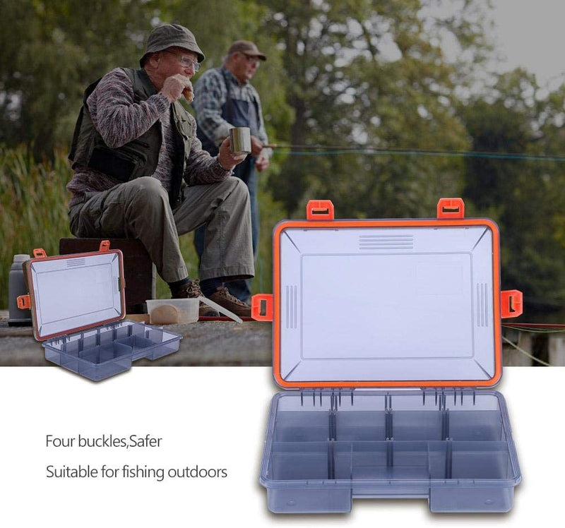 Fishing Tackle Box Portable Transparent Fishing Lures Bait Storage Case Fishing Hooks Accessory Container Sporting Goods > Outdoor Recreation > Fishing > Fishing Tackle Alomejor   