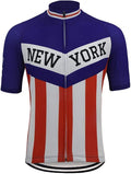 OUTDOORGOODSTORE Men'S Cycling Jersey Bike Short Sleeve Shirt Sporting Goods > Outdoor Recreation > Cycling > Cycling Apparel & Accessories OUTDOORGOODSTORE New York Large 