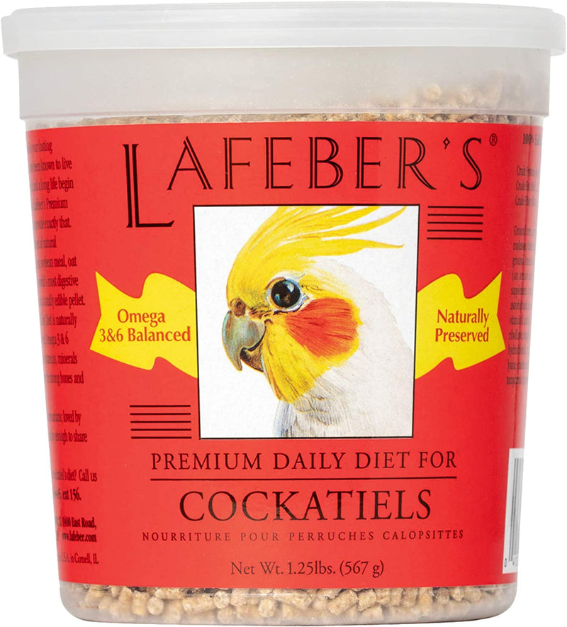 Lafeber Premium Daily Diet Pellets Pet Bird Food, Made with Non-Gmo and Human-Grade Ingredients, for Cockatiels, 5 Lb Animals & Pet Supplies > Pet Supplies > Bird Supplies > Bird Food Lafeber Company Classic 1.25 lb 