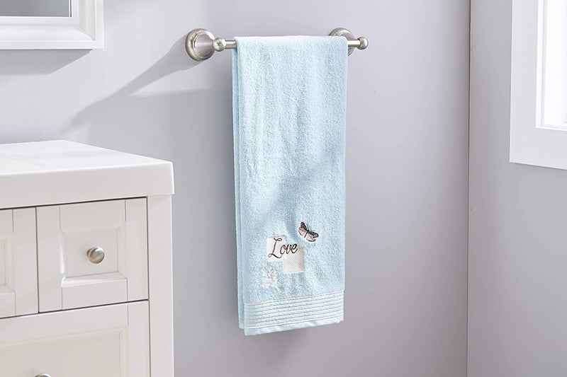 SKL Home by Saturday Knight Ltd. New Hope Bath Towel, Aqua Home & Garden > Linens & Bedding > Towels SKL Home   