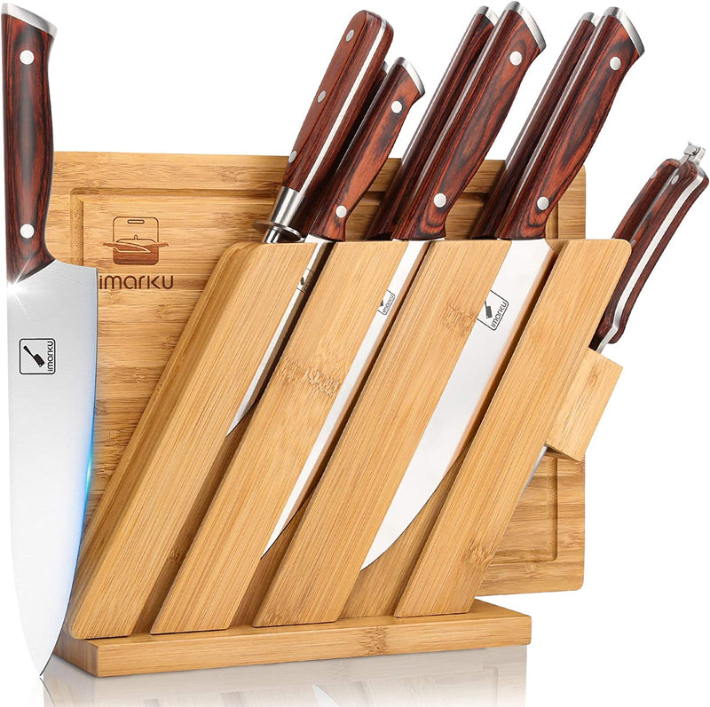 Knife Set, Imarku Kitchen Knife Set for Kitchen with Block, 10 Piece Knife and Cutting Board Set with Block, Japanese Chef Knife Set Professional Knives Set for Kitchen, Christmas Gifts Home & Garden > Kitchen & Dining > Kitchen Tools & Utensils > Kitchen Knives imarku   