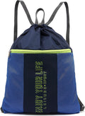 Mairle Light Weight Yoga Gym Sack Drawstring Bag Sports Backpack Outdoor Daypack for Men & Women Home & Garden > Household Supplies > Storage & Organization Mairle Dark Blue  