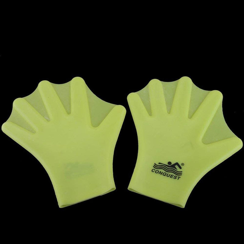 OMDD Silicone Webbed Swimming Gloves Aqua Fit Swim Training Gloves Web Gloves Swimming,Closed Full Finger Webbed Water Gloves Unisex Adult,2Pcs Sporting Goods > Outdoor Recreation > Boating & Water Sports > Swimming > Swim Gloves OMDD   