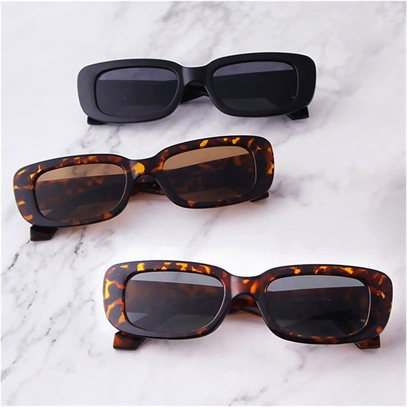 Retro Trendy Square Sunglasses Cycling Glasses Women Leopard Sunglasses Travel Fishing Hiking Eyewear Sporting Goods > Outdoor Recreation > Cycling > Cycling Apparel & Accessories PJRYC   