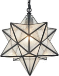 14'' Moravian Star Pendant Light Seeded Glass Star Lights with Hanging Chain Home & Garden > Lighting > Lighting Fixtures CLAXY Seeded 14″ 