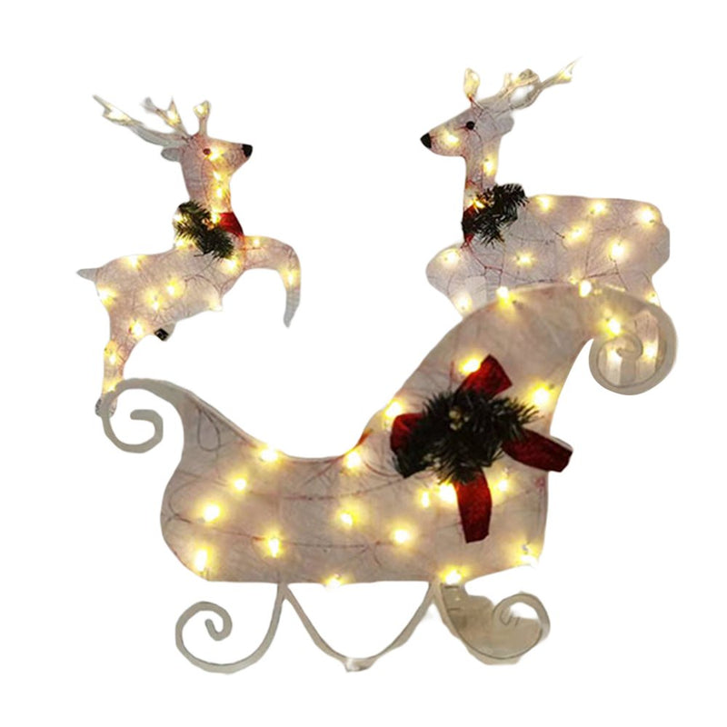 Lajitongtong Christmas Light up Reindeer Snowman, Set of 3 Lighted Reindeer Snowman Yard Outdoor Decoration with Warm White LED Lights Home & Garden > Decor > Seasonal & Holiday Decorations& Garden > Decor > Seasonal & Holiday Decorations Lajitongtong 3 Pcs Acrylic Elk Acrylic Elk 