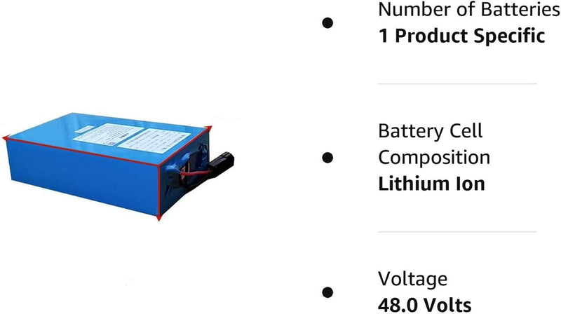 High Power 2000W 48V 20AH 30AH 40AH 60AH Electric Bike Battery 48V 20AH E-Bike Battery 48 Volt Lithium Battery with BMS Fast Charger (48V 20Ah with Quick Charger (29.5Cm×18Cm×8Cm)) Sporting Goods > Outdoor Recreation > Cycling > Bicycles SHUNBIN   