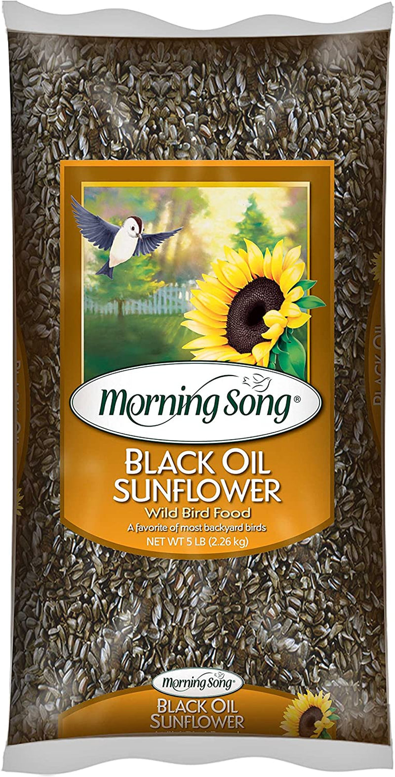 Morning Song 11407 Black Oil Sunflower Wild Bird Food, 20-Pound Animals & Pet Supplies > Pet Supplies > Bird Supplies > Bird Food Morning Song 5-Pound  