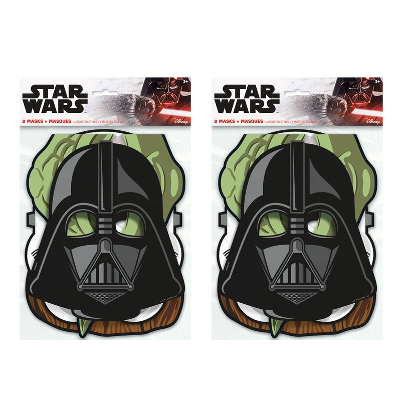 Classic Star Wars Birthday Party Masks, 16Ct Apparel & Accessories > Costumes & Accessories > Masks Unique Industries   