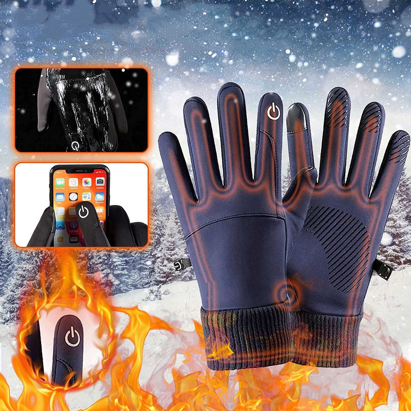 Firzero Winter Gloves for Men Women, Breathable Thermal Gloves Touch Screen Warm Glove Liners Cold Weather Thermal Gloves for Outdoor Cycling Driving Sports Sporting Goods > Outdoor Recreation > Winter Sports & Activities Firzero Navy Medium 