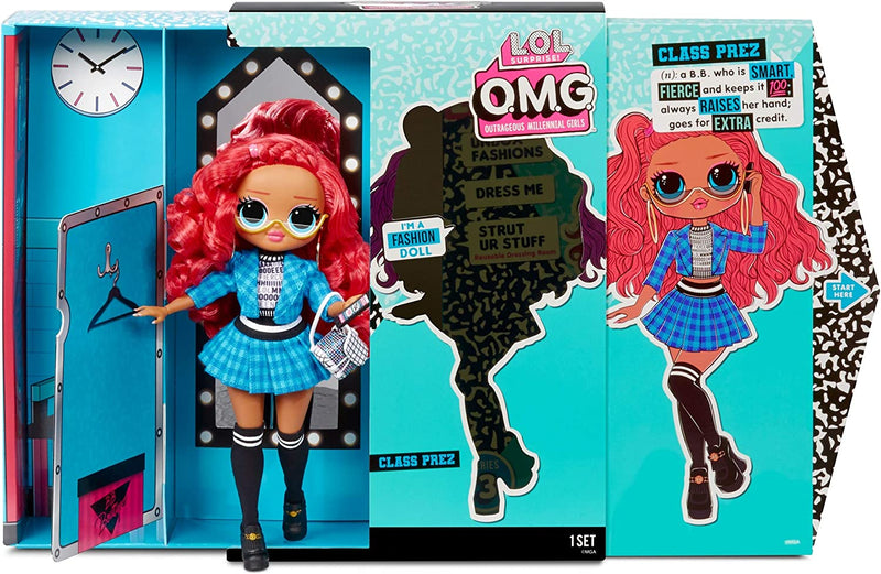 LOL Surprise OMG Series 3 Class Prez Fashion Doll with 20 Surprises Including Exclusive Doll, Outfit, Shoes, Accessories, Hat, Purse, Hairbrush, Doll Stand, Closet/Dress Room Playset | Kids 4-15 Years Sporting Goods > Outdoor Recreation > Winter Sports & Activities MGA Entertainment   