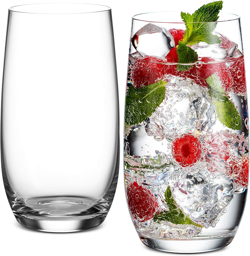Godinger Highball Glasses, Tall Beverage Glass Cups, European Made - 16Oz, Set of 4 Home & Garden > Kitchen & Dining > Tableware > Drinkware Godinger   