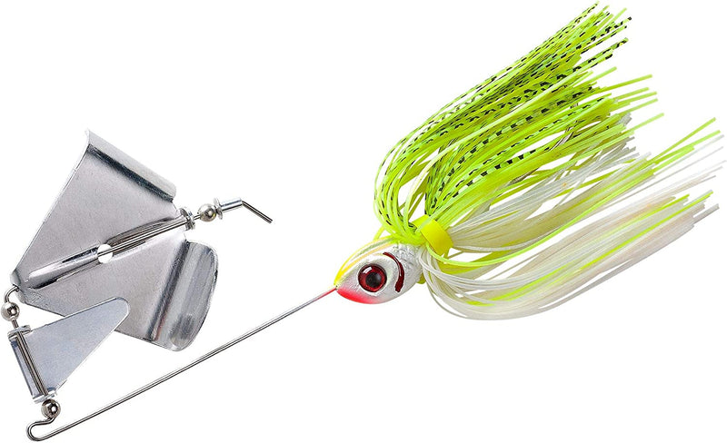BOOYAH Buzz Buzzbait Bass Fishing Lure Sporting Goods > Outdoor Recreation > Fishing > Fishing Tackle > Fishing Baits & Lures Pradco Outdoor Brands White/Chartreuse Shad 1/4 oz 