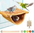 Omawrf Bird Hammocks Winter Warm Bird Nest House Plush Parrot House Bed Hammock Tent Toy Bird Cage Perch Stand for Budgies Parakeet Cockatiels Hamster Other Small Animals (Yellow) Animals & Pet Supplies > Pet Supplies > Bird Supplies > Bird Toys Omawrf Yellow  