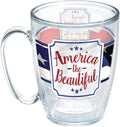 Tervis America the Beautiful Insulated Tumbler with Wrap, 16 Oz Mug - Tritan, Clear