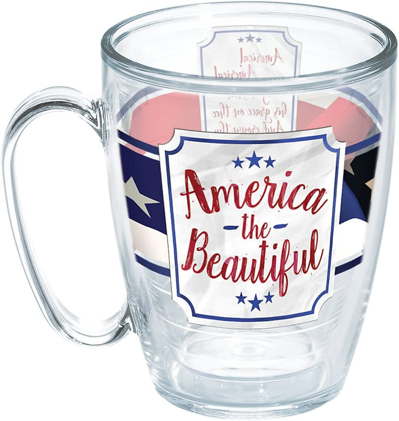 Tervis America the Beautiful Insulated Tumbler with Wrap, 16 Oz Mug - Tritan, Clear Home & Garden > Kitchen & Dining > Tableware > Drinkware Tervis Unlidded 16oz Mug 
