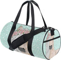 Cute Panda Duffel Bag,Canvas Travel Bag for Gym Sports and Overnight Home & Garden > Household Supplies > Storage & Organization ALAZA flower horse  