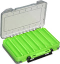 PATIKIL Two-Sided Plastic Box Fishing Lure Storage Container 14 Grids Fish Tackle Organizer, Green Sporting Goods > Outdoor Recreation > Fishing > Fishing Tackle PATIKIL Green  