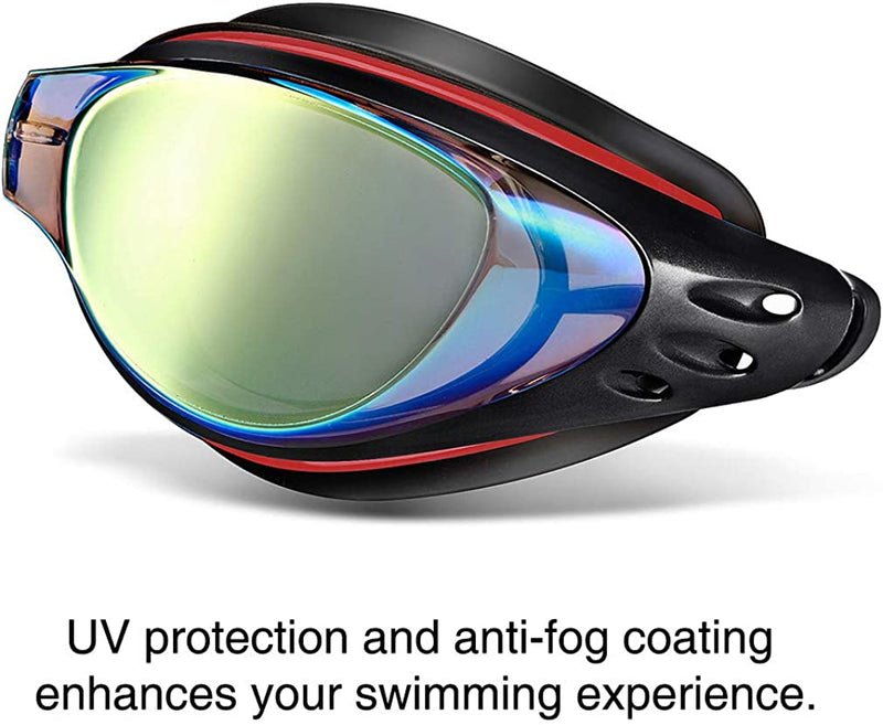 Nearsighted Swim Goggles, Shortsighted Optical Swimming Goggles No Leaking anti Fog UV Protection for Adult Men Women Youth