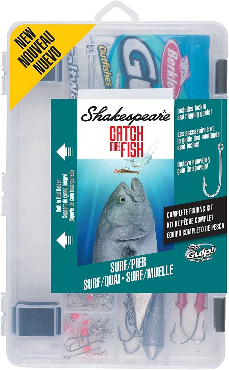 Shakespeare Catch More Fish Fishing Tackle Kit Sporting Goods > Outdoor Recreation > Fishing > Fishing Tackle Pure Fishing Rods & Combos Surf/Pier  