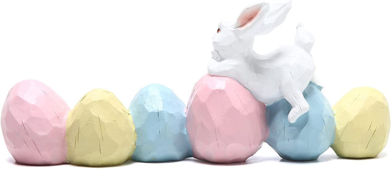 Hodao Easter Bunny Decorations Spring Home Decor Bunny Figurines Home & Garden > Decor > Seasonal & Holiday Decorations BIYON   