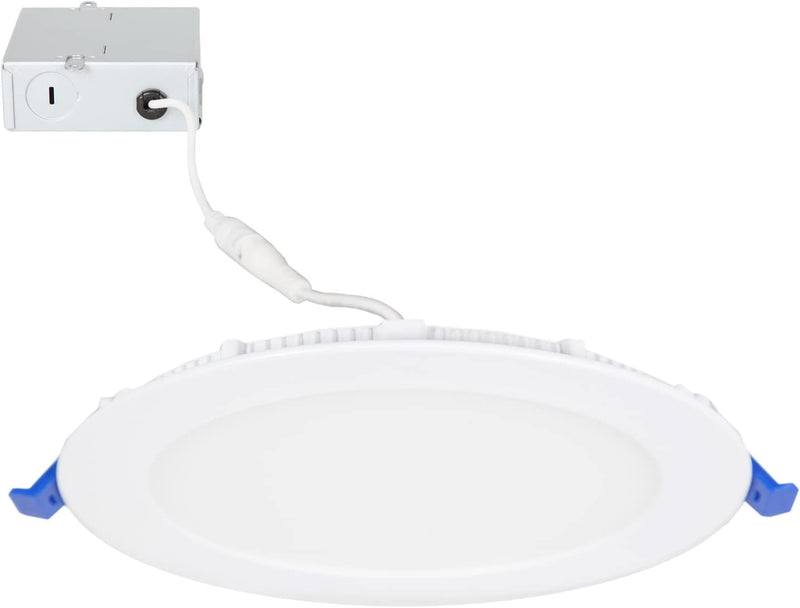 Maxxima 6 In. Dimmable Ultra Thin round LED Downlight, Flat Panel Light Fixture, Recessed Retrofit, 1050 Lumens, Daylight White 5000K, 14 Watt, Junction Box Included Home & Garden > Lighting > Flood & Spot Lights Maxxima Round - Daylight  
