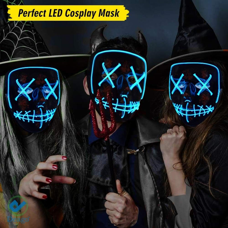 Deago Multi-Color Plastic Halloween Costume Mask, for Adult Apparel & Accessories > Costumes & Accessories > Masks Deago   
