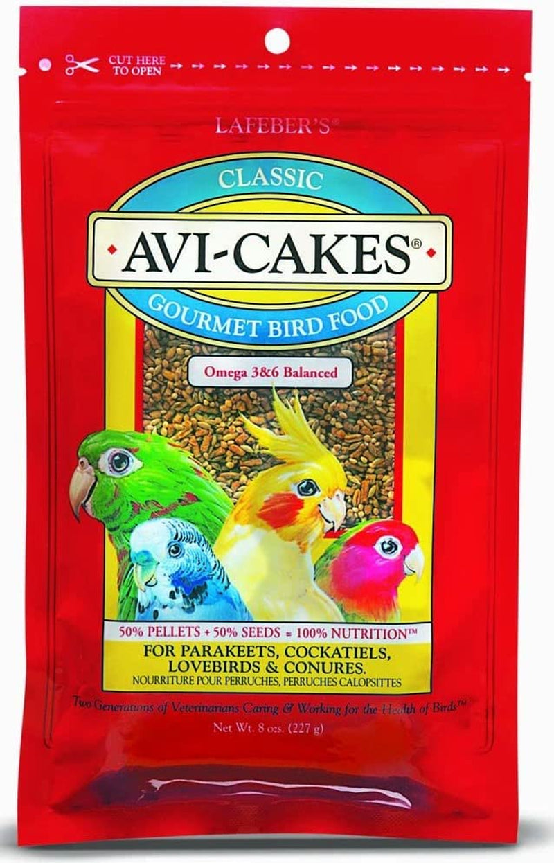 Avi-Cakes Gourmet Bird Food- for Parakeets, Cockatiels, Lovebirds & Conures- 8 Oz (4 P) Animals & Pet Supplies > Pet Supplies > Bird Supplies > Bird Food Lafeber   