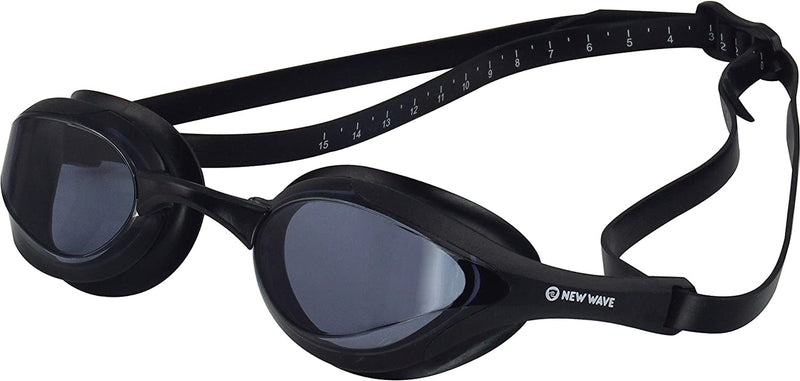 New Wave Swim Goggles with Protective Storage Case - anti Fog Lenses, Four Nose Bridges for Triathlon & Open Water Swimming Sporting Goods > Outdoor Recreation > Boating & Water Sports > Swimming > Swim Goggles & Masks New Wave Swim Buoy Nightfall = Smoke Lens in Black Frame  