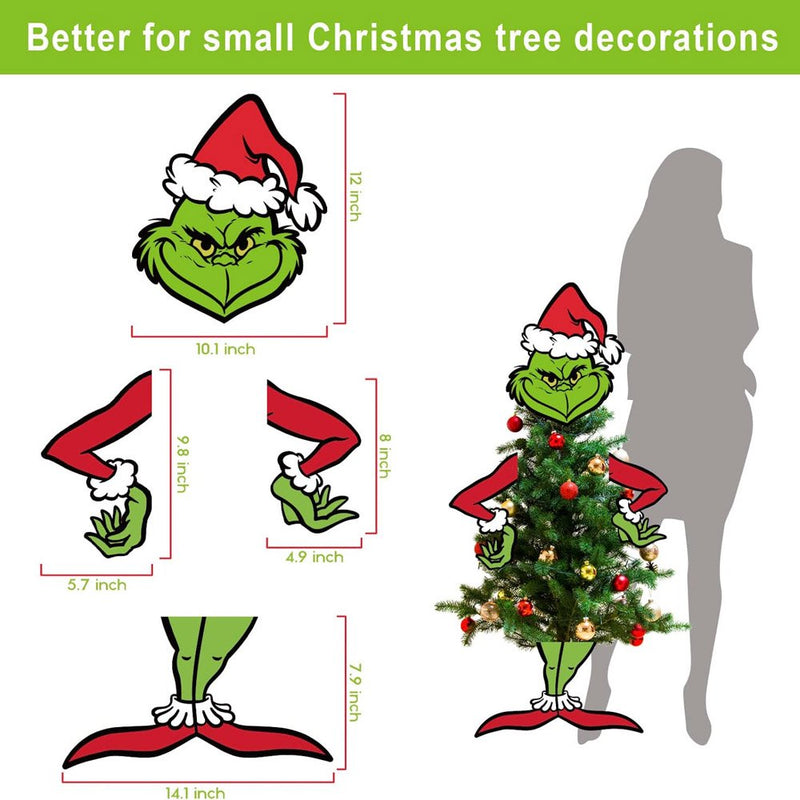 Christmas Decorations,Grinch Christmas Tree,Christmas Tree Topper ,Christmas Decorations Grinch Themed Party Supplies  KCYSTA   