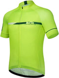 ROTTO Cycling Jersey Mens Bike Shirt Short Sleeve Simple Line Series Sporting Goods > Outdoor Recreation > Cycling > Cycling Apparel & Accessories ROTTO G Fluorescent Green X-Large 