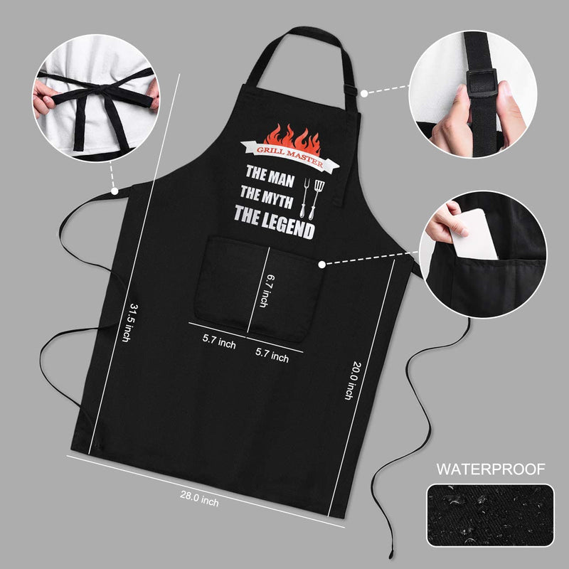 Funny Apron for Men, BBQ Aprons for Men, Grilling Aprons, Chef Cooking Apron, with Two Tool Pocket, Adjustable Neck Strap Waterproof and Oilproof Best for Grilling, Birthday Gifts for Dad, Mens Gifts. Home & Garden > Kitchen & Dining > Kitchen Tools & Utensils LYLPYHDP   