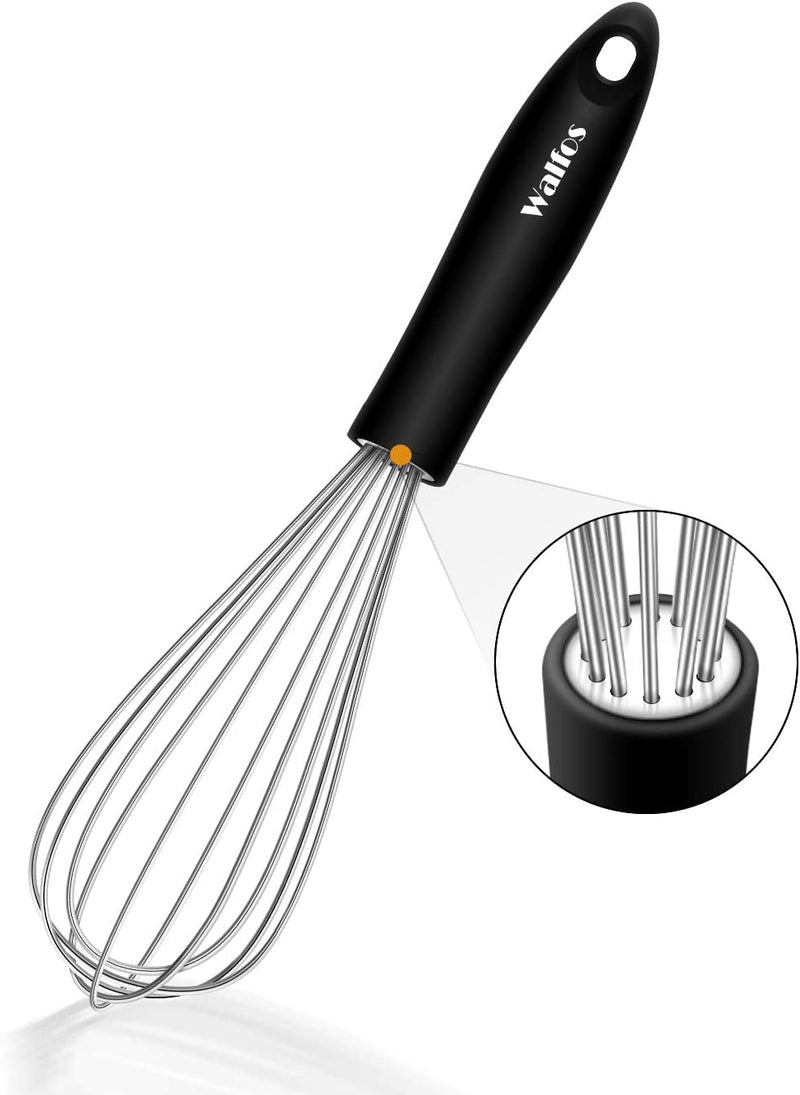 Stainless Steel Wire Whisk Set - 3 Packs Balloon Whisk, Thick Wire Wisk ＆ Strong Handles, Egg Frother for Cooking, Blending, Whisking, Beating and Stirring (8.5"+10"+11") Home & Garden > Kitchen & Dining > Kitchen Tools & Utensils Nobranded Wire Balloon Whisk 10 inch 