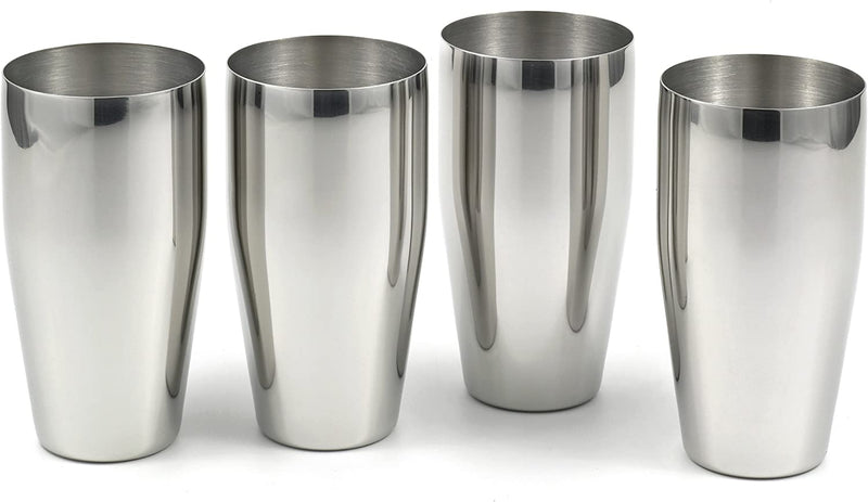 Stainlesslux 77365 4-Piece Brilliant Stainless Steel Tumblers / (24 Oz) Drinking Glass Set - Quality Drinkware for Your Enjoyment Home & Garden > Kitchen & Dining > Tableware > Drinkware StainlessLUX   