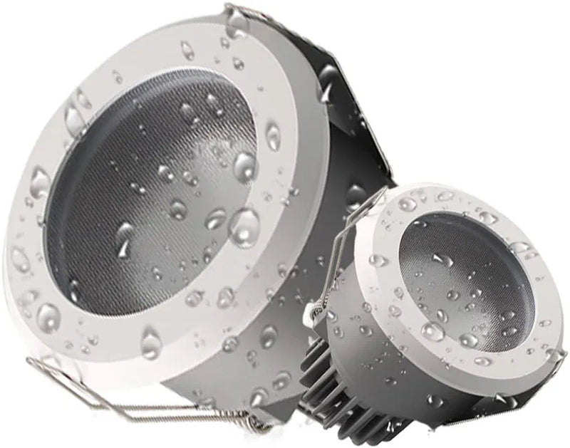 FAZRPIP IP65 Waterproof LED Downlight Set of 2,Baffle Trim,7W 12W Recessed LED Spot Light for Bathroom Kitchen Toilet Waterproof Lighting Anti-Glare COB Spotlights Home & Garden > Lighting > Flood & Spot Lights FAZRPIP 7w 6000K 