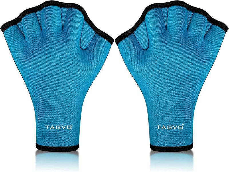 TAGVO Aquatic Gloves for Helping Upper Body Resistance, Webbed Swim Gloves Well Stitching, No Fading, Sizes for Men Women Adult Children Aquatic Fitness Water Resistance Training Sporting Goods > Outdoor Recreation > Boating & Water Sports > Swimming > Swim Gloves TAGVO sky blue Medium 