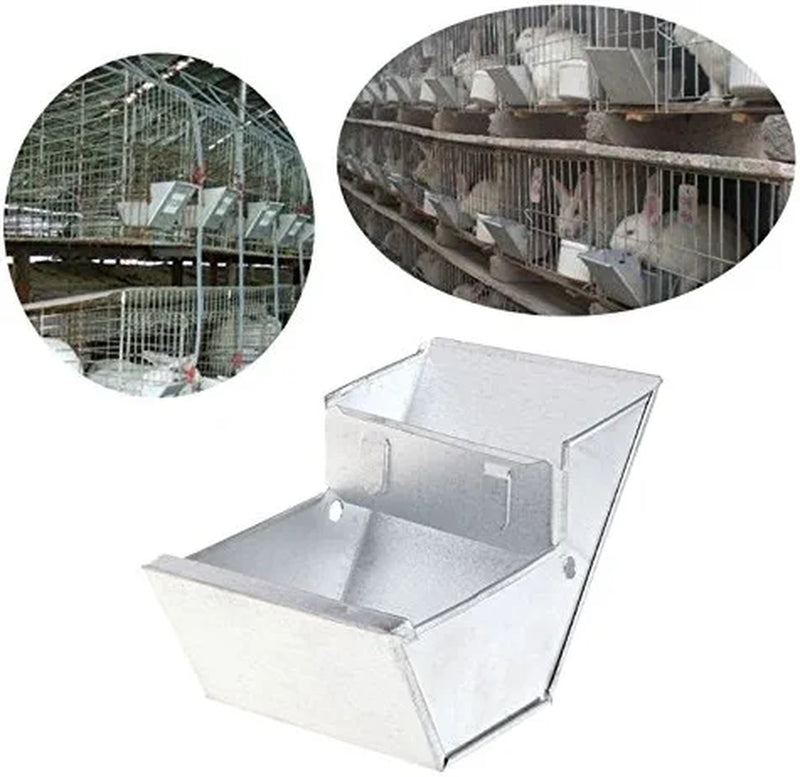 Owhelmlqff Rabbit Hutch Trough Feeder Drinker Food Bowl Equipment Tool for Farming Animals Pet Food Containers Feeding & Watering Supplies Animals & Pet Supplies > Pet Supplies > Bird Supplies > Bird Cage Accessories > Bird Cage Food & Water Dishes owhelmlqff   