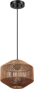 Globe Electric 61090 1-Light Pendant Light, Light Twine Shade, White Socket, White Cloth Hanging Cord, E26 Base Socket, Kitchen Island, Pendant Light Fixture, Adjustable Height, Home Décor Lighting Home & Garden > Lighting > Lighting Fixtures Globe Electric Lotus Without Bulb 