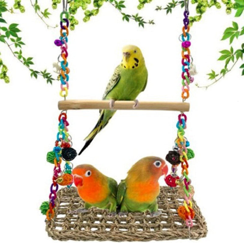 JISADER Bird Perch Wooden Stand Parrot Animals & Pet Supplies > Pet Supplies > Bird Supplies JISADER   