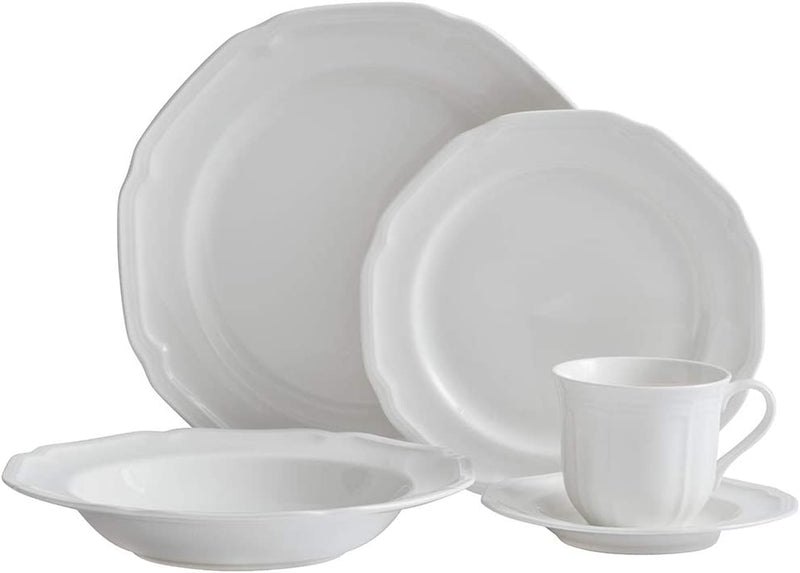 Mikasa Antique White 40-Piece Dinnerware Set, Service for 8 Home & Garden > Kitchen & Dining > Tableware > Dinnerware Mikasa Brown Box  