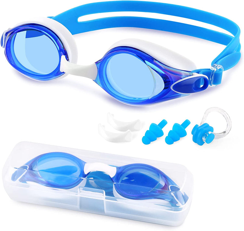 Fulllove Swimming Goggles, Swim Goggles for Adult Men Women Youth Kids Children, with Anti-Fog, Waterproof, Protection Lenses Home & Garden > Linens & Bedding > Bedding Fulllove 02.blue Mirror  