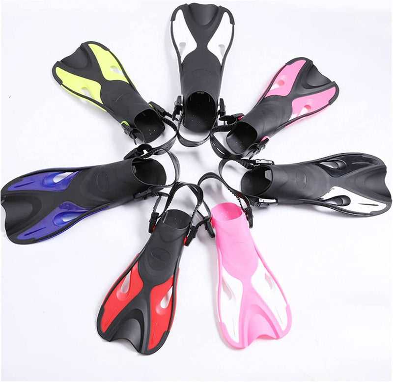 Wuxp Children Kids Adjustable Super-Soft Comfortable Snorkeling Swimming Fins Long Flippers Diving Training Equipment Adjustable Snorkel Fins for Snorkeling, Swimming A Sporting Goods > Outdoor Recreation > Boating & Water Sports > Swimming wuxp   