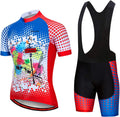 Hotlion Men'S Cycling Jersey Set Bib Shorts Summer Cycling Clothing Suit Pro Team Bike Clothes Sporting Goods > Outdoor Recreation > Cycling > Cycling Apparel & Accessories Hotlion B9jp1011 Chest For 41.7"-43.3"=Tag XL 