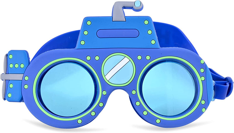H2O Life Kids Swim Goggles for Girls and Boys Fun Toddler Swimming Eyewear Protection for Children Sporting Goods > Outdoor Recreation > Boating & Water Sports > Swimming > Swim Goggles & Masks H2O Life Blue Submarine One Size 